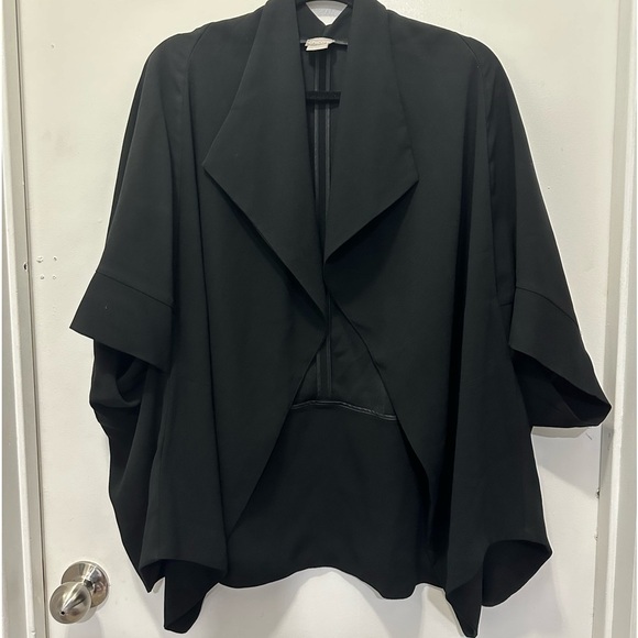 Jackets & Blazers - Chico’s Black Label Rectangle Coat Sz 2 Plus Size